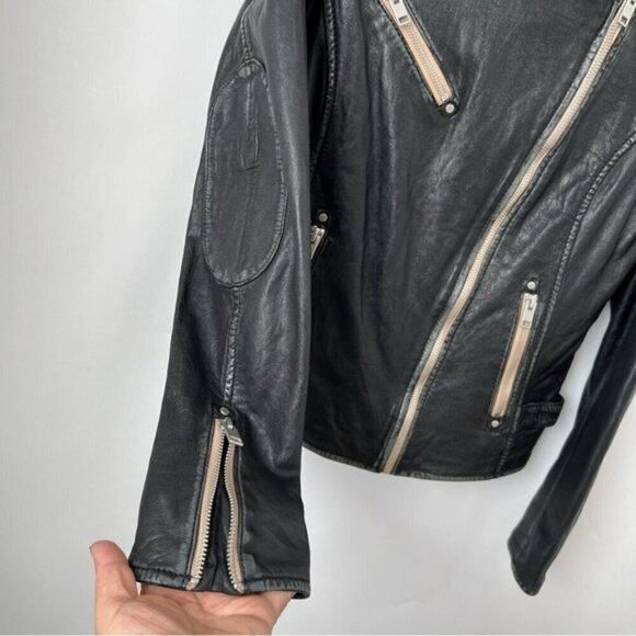 🩷 Mauritius, Women's Leather Jacket - Black. Size: 6 (US). NWT - Picture 14 of 16